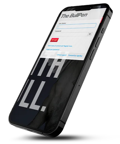 MeritorBullpen en celular con plataforma de capacitación en línea para fortalecer el conocimiento técnico de equipos de trabajo